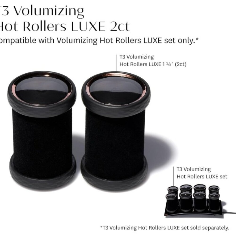 T3 Volumizing Hot Rollers LUXE Rollers 1-1/2 inch